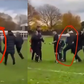 Watch parents scream as man kicks kid in heated fight at youth football match