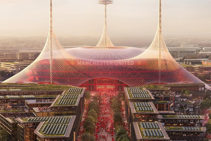 Man United to leave Old Trafford into new 100k-seater stadium (Photos)