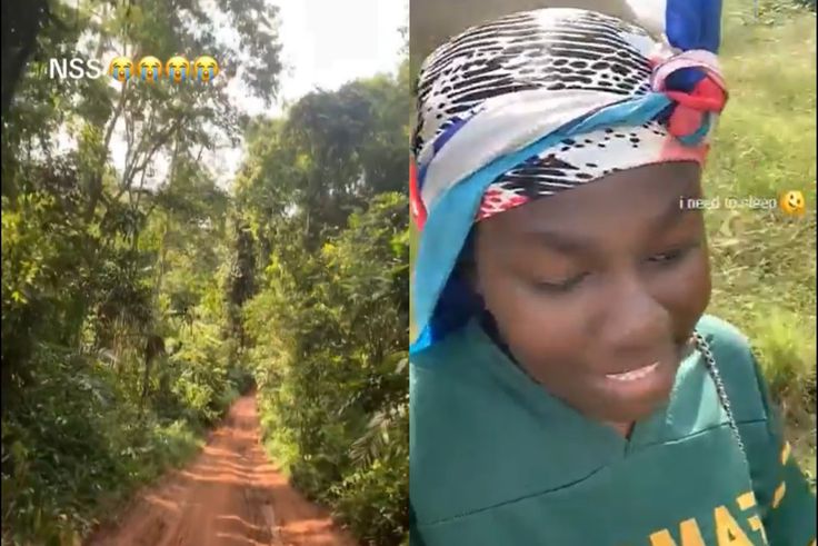 NSS Wahala: Female teacher travels through thick forest to risky school (video)