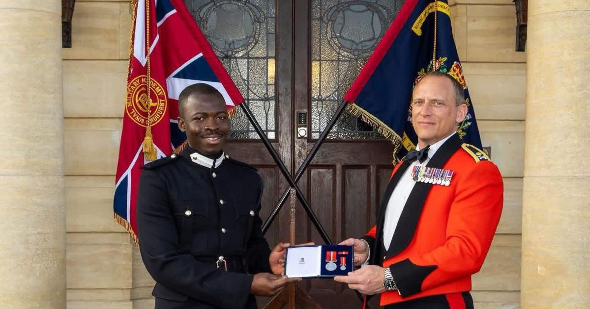 Ghanaian officer wins top international award at Sandhurst military academy