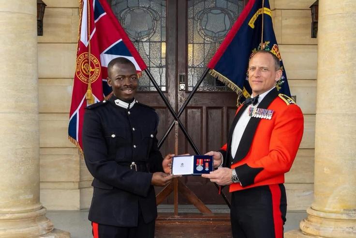 Ghanaian officer wins top international award at Sandhurst military academy