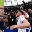 Furious West Ham fans kick 'Arsenal supporters' out of stadium after celebrating in home end