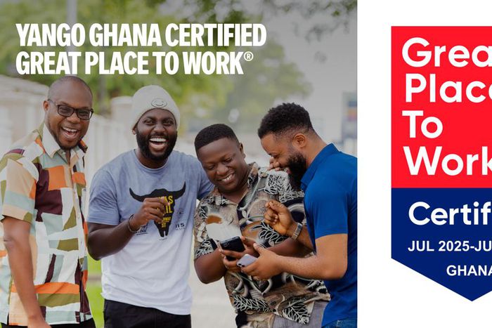 Yango Ghana Recognised as a Great Place to Work