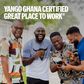 Yango Ghana Recognised as a Great Place to Work