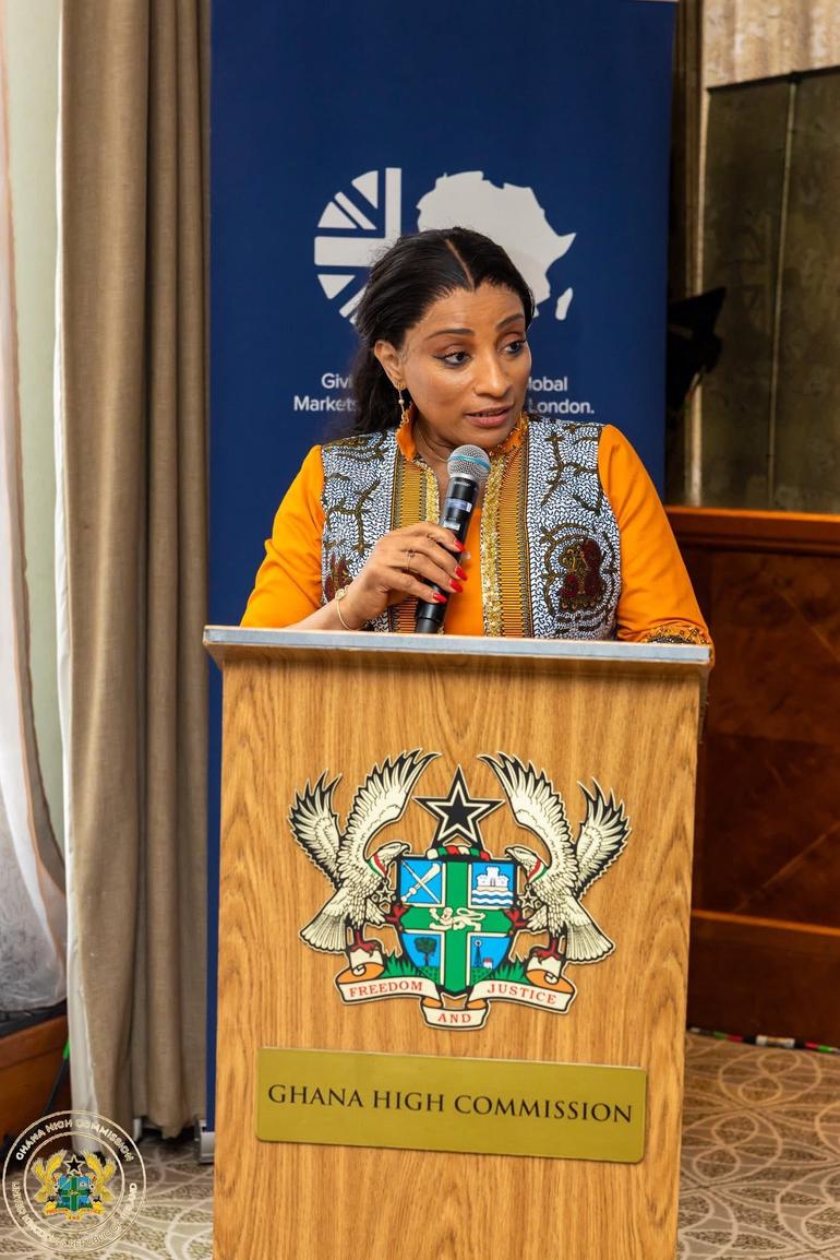The Ghana High Commissioner to the UK and Ireland, H.E. Sabah Zita Benson.