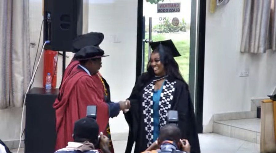 Jackie Appiah earns master’s degree from the University of Ghana