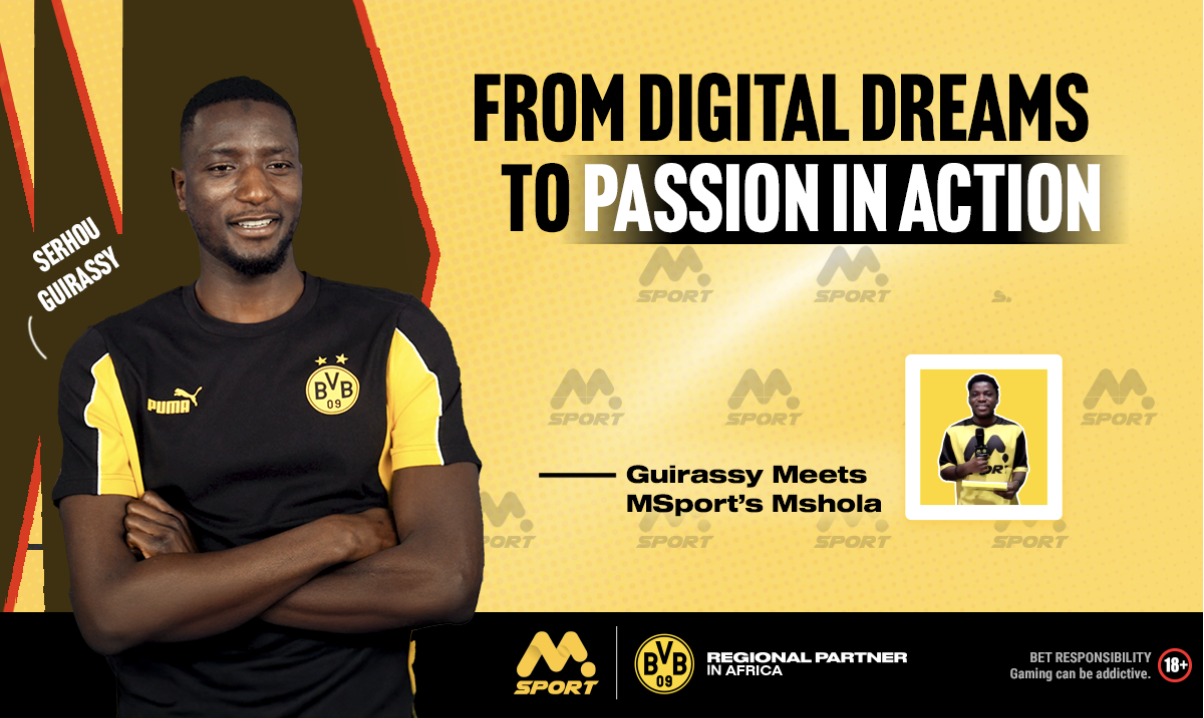 MSport\'s MShola meets Serhou Guirassy: From digital dreams to passion in action
