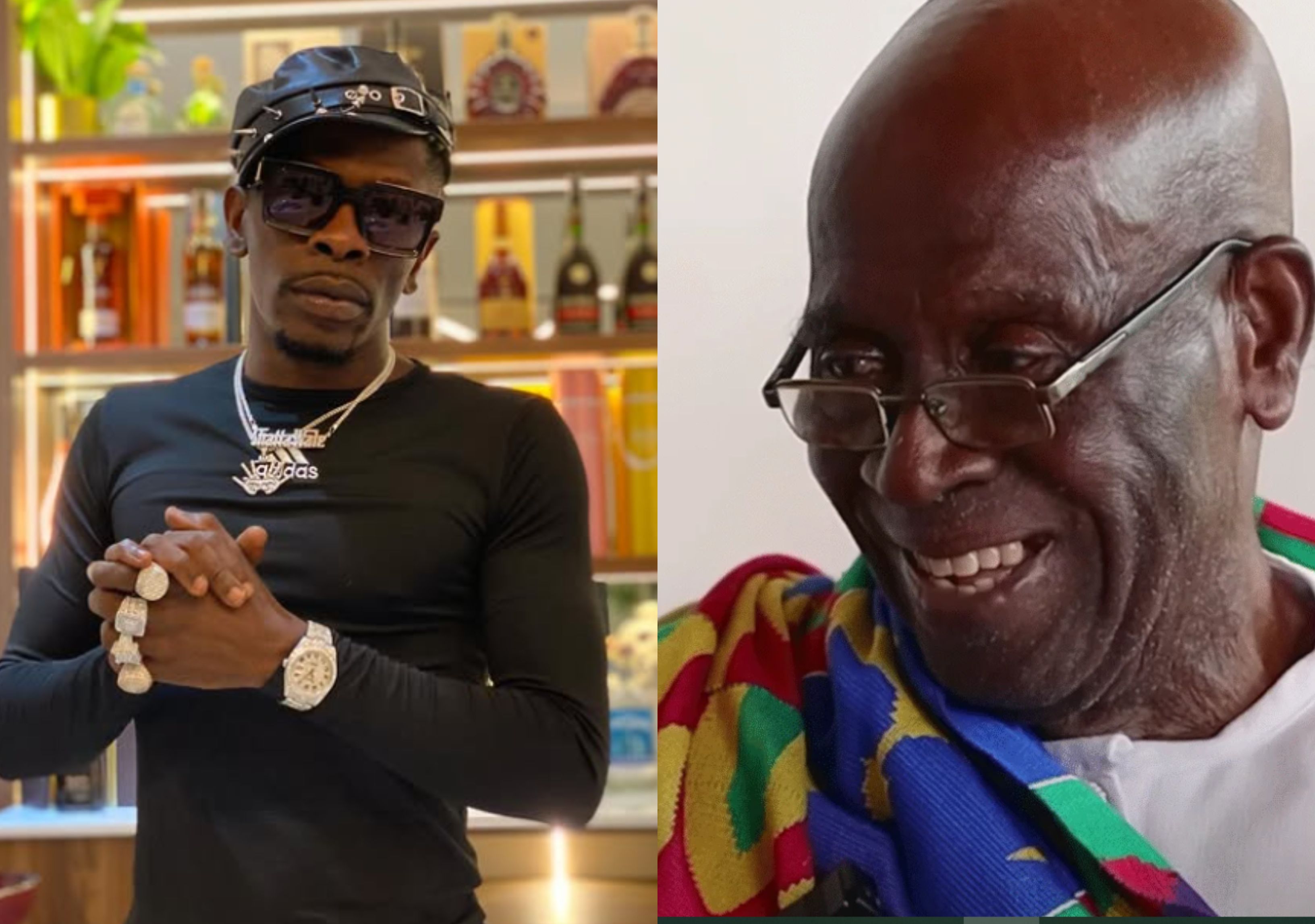 Veteran musician Agya Koo Nimo shares his final wish with Shatta Wale via phone call