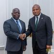 Prime Minister of the Commonwealth of Bahamas, The Hon. Philip Edward Davis and Ghana's Foreign Minister, Samuel Okudzeto Ablakwa