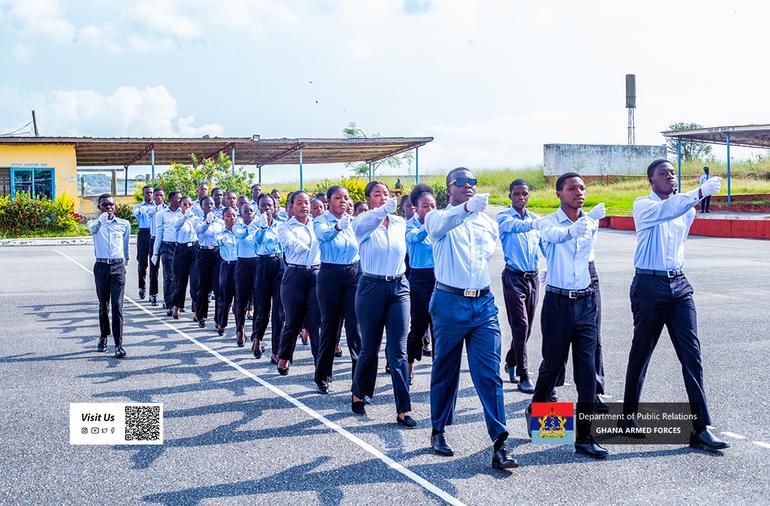 The Air Force Recruit Training School (AFRTS) on Thursday 11 December completed the Basic Military Orientation Training for National Service Personnel (NSP) posted to Air Force Base Takoradi.