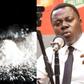 An image of cocaine (left) and Member of Parliament for Assin South Constituency, Rev. John Ntim Fordjour (right)