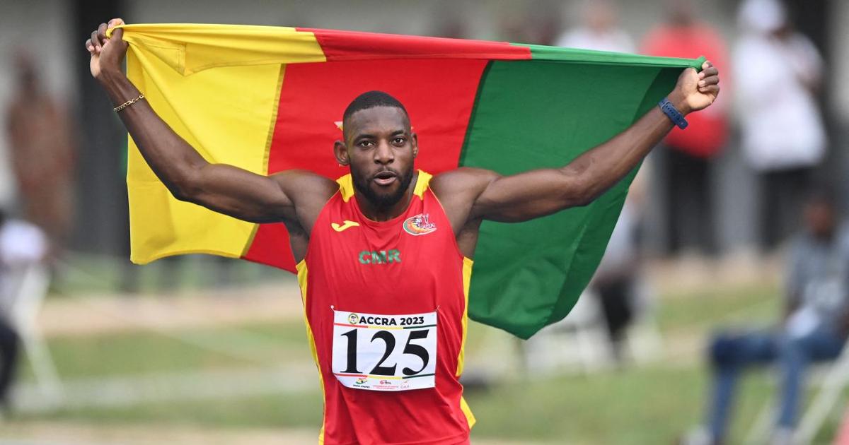 Emmanuel Eseme beats Ghana's fastest man Saminu and Amoah to win men’s 100m final