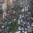 Vehicles stuck in the traffic jam during the holy month of Ramadan in Dhaka, Bangladesh on March 27, 2023. (Photo by Rehman Asad/NurPhoto via Getty Images)Rehman Asad/NurPhoto — Getty