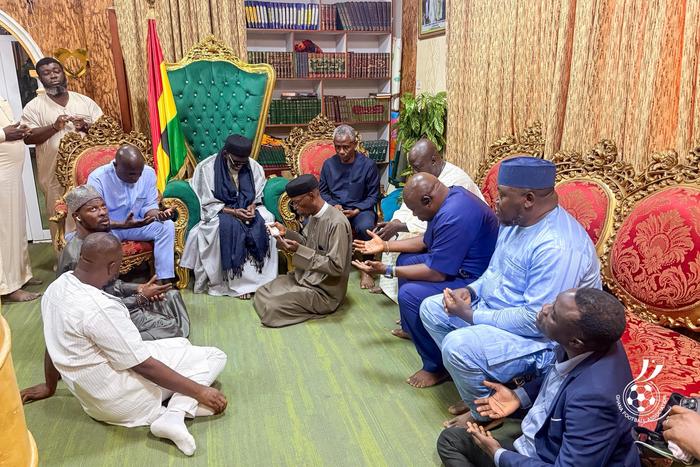 Black Stars management seek Chief Imam’s prayers ahead of 2026 World Cup | Photo via GFA