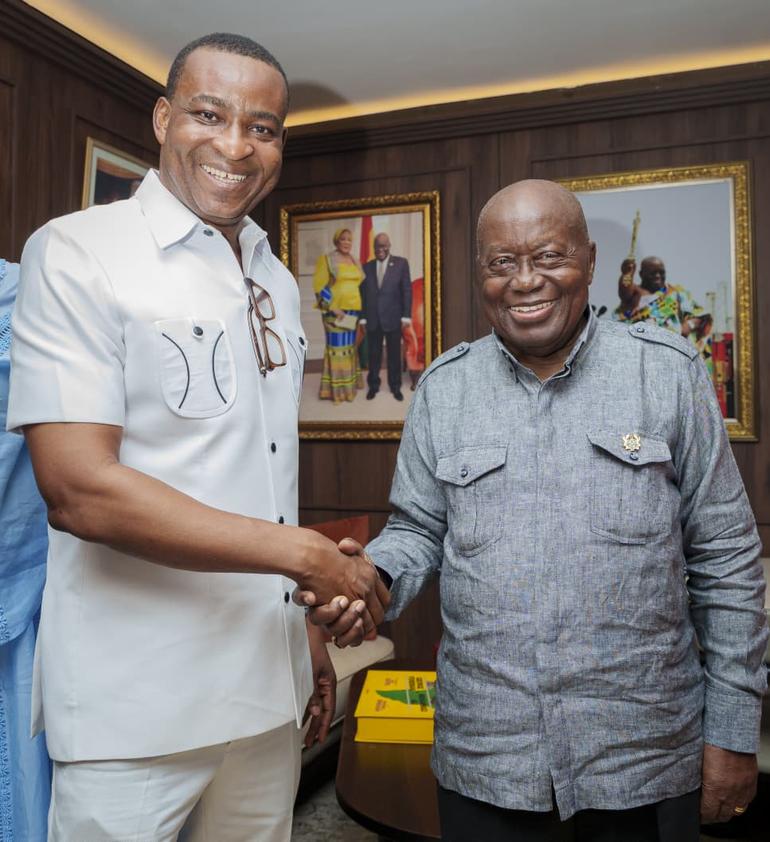 Chairman Wontumi, together with members of his campaign team, paid a courtesy call on the former President Nana Addo Dankwa Akufo-Addo