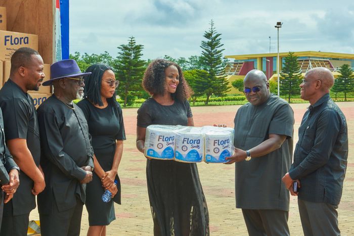 Flora Tissues pays condolence visit to the presidency following helicopter crash tragedy