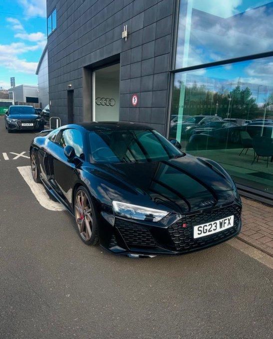 Antoine Semenyo's $220,000 Audi R8 delivered to him in January 2025 by the Premier Vehicle Group