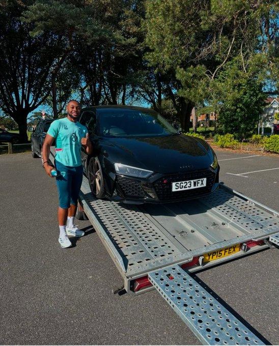 Antoine Semenyo's $220,000 Audi R8 delivered to him in January 2025 by the Premier Vehicle Group