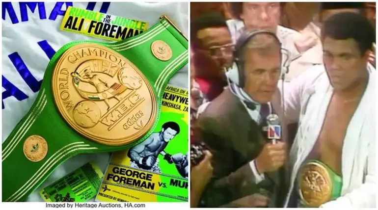 Muhammad Ali’s ‘Rumble in the Jungle’ belt