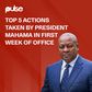 Top 5 actions taken by President Mahama in his first week of office