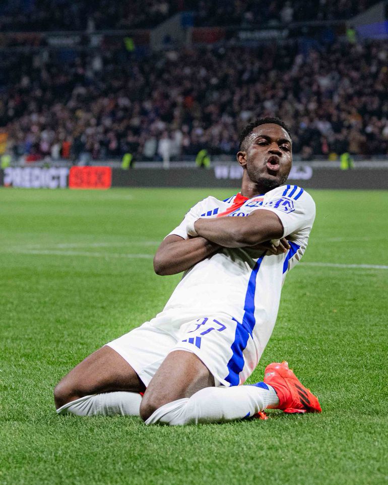 Ernest Nuamah bags brace as Lyon crush FCSB to reach the final 8