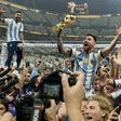 Argentina celebrates after winning World Cup