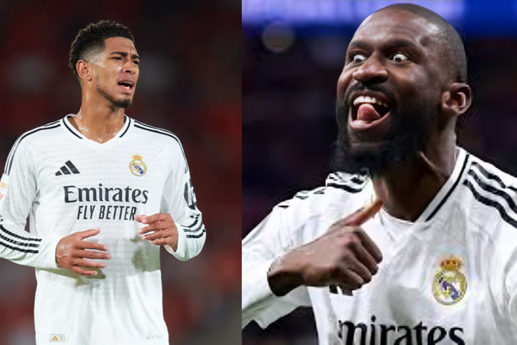Bellingham and Rudiger clash in tense Real Madrid training ahead of Arsenal game (Video)