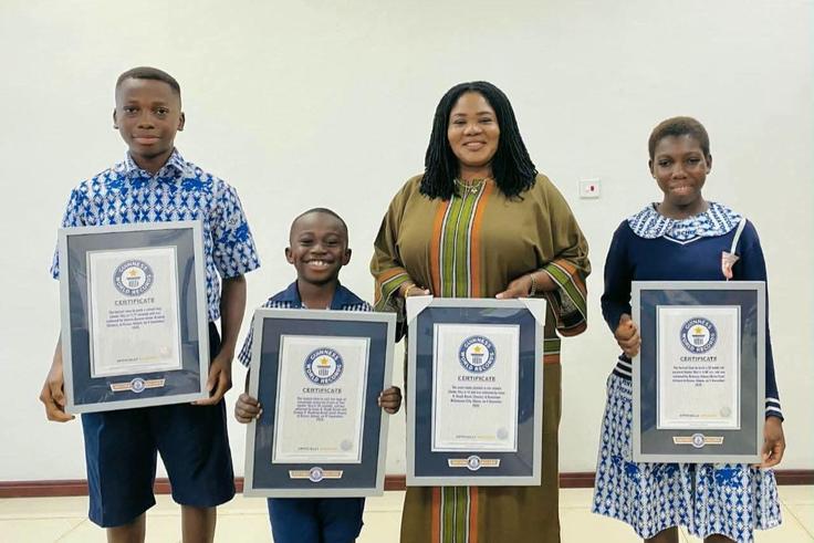 Gender Minister celebrates Kasoa pupils who broke Guinness World Records