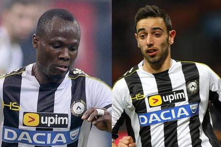 Agyemang Badu and Bruno Fernandes