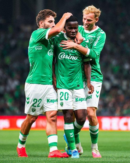 Augustine Boakye scored for Saint-Étienne