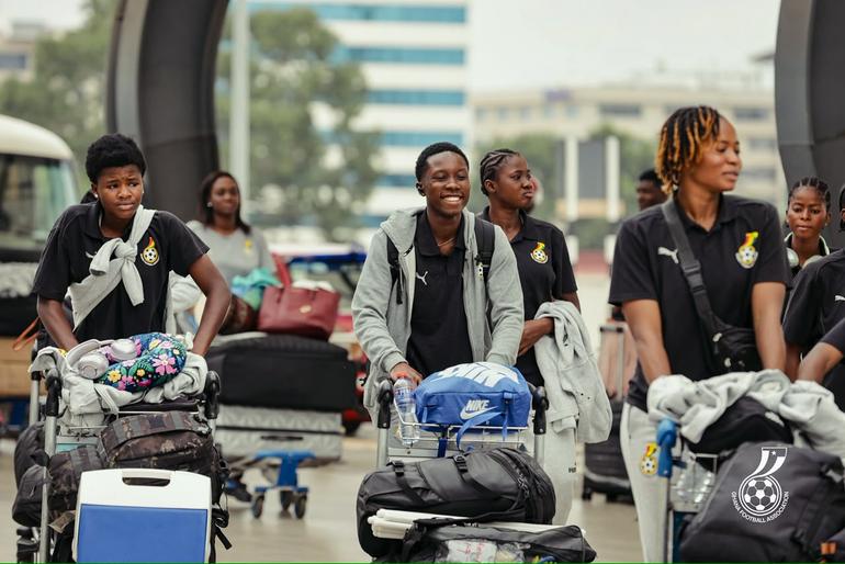 Black Princesses depart Ghana for WAFU B U17 Girls Cup in Cote d’Ivoire | Photo via GFA