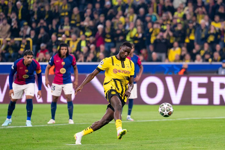Dortmund’s Guirassy hat-trick not enough as Barcelona advance to UCL semis