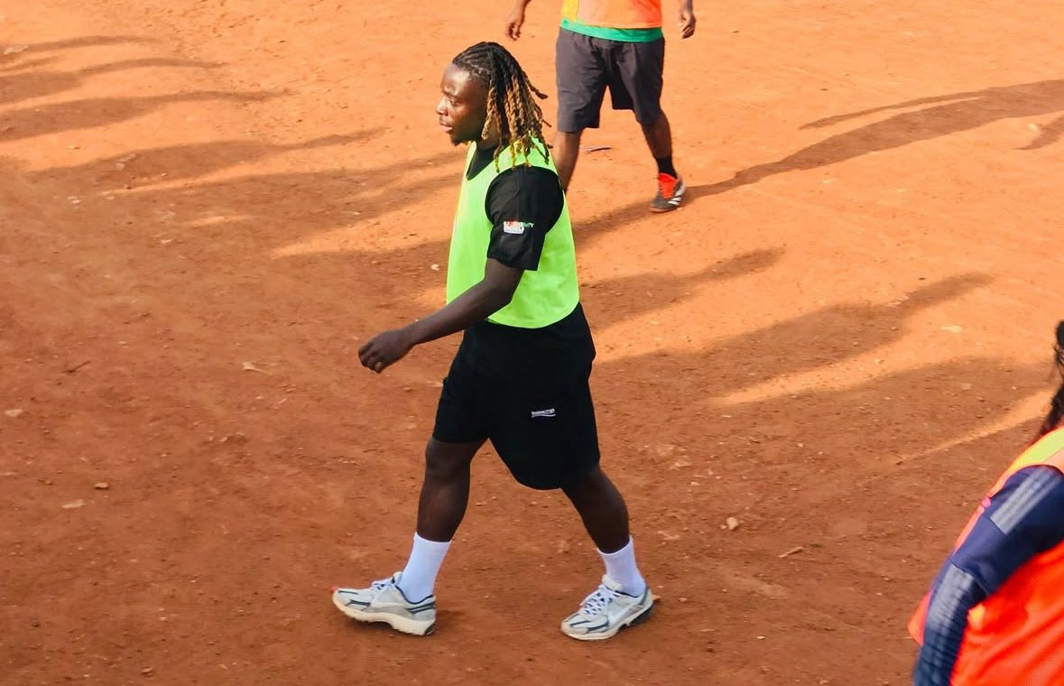Jeremy Doku wows locals with fancy tricks on dusty Madina pitch in Ghana (Video)