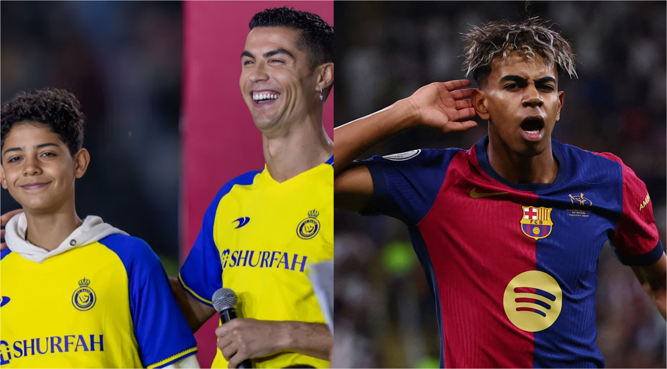 Cristiano Ronaldo\'s son admits Lamine Yamal is better than his dad (Video)