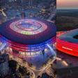 Image of Camp Nou after renovation (left) and Munich Arena (right)