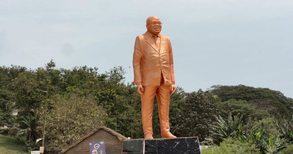 Pastor vows to rebuild Akufo-Addo’s statue for ‘spiritual’ reasons