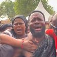 [Video] Heartbroken husband of nurse who burnt to death inconsolable at funeral