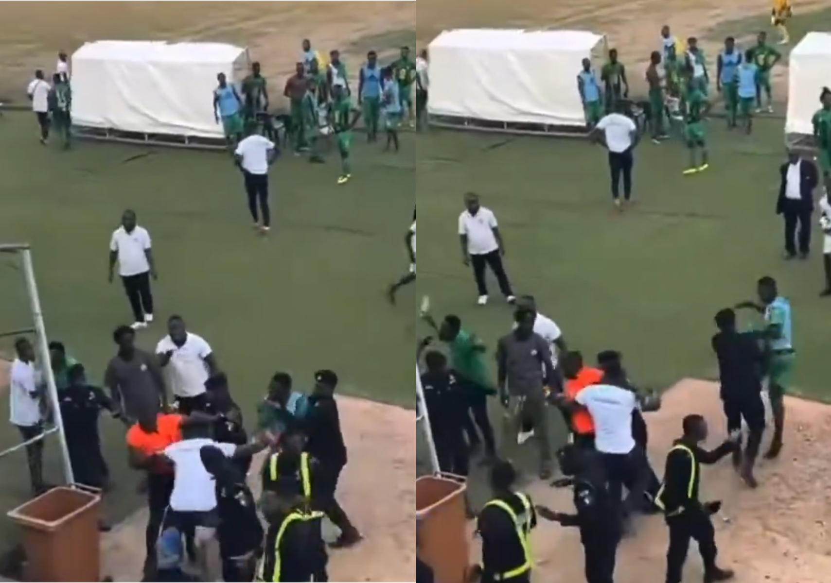 Referee beaten days after fatal stabbing of fan at Ghana league match (Video)