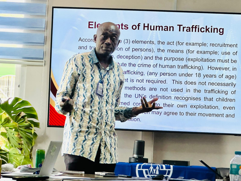 William Ayaregah, Director of the Anti-Human Trafficking Unit at the Criminal Investigation Department (CID) of the Ghana Police Service,
