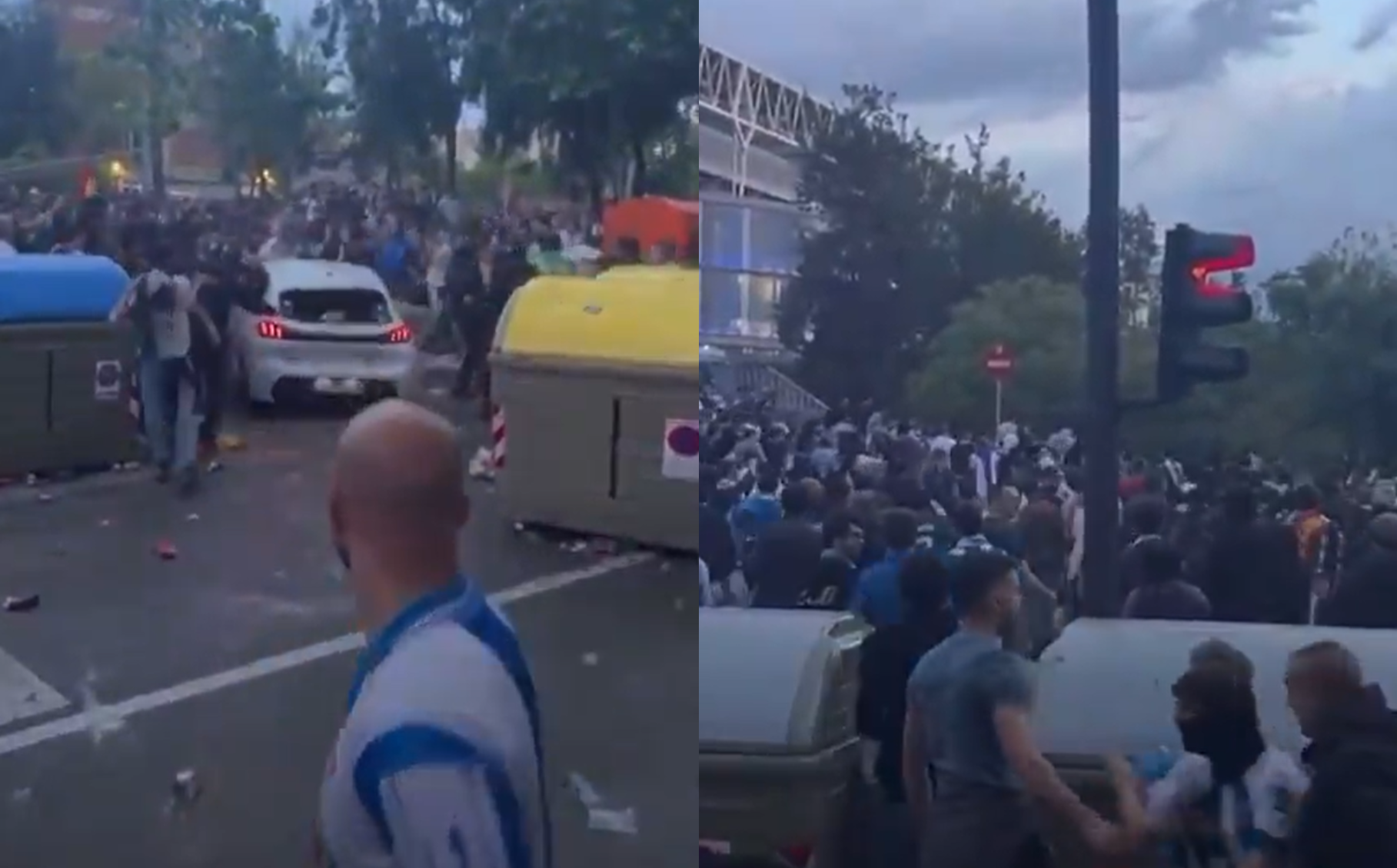 Car crashes into crowd at Espanyol-Barcelona clash, leaves several fans injured (Video)