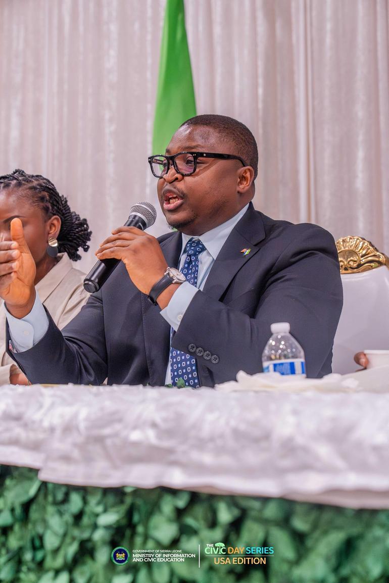 Sierra Leone's voice is recognized globally” - Foreign Affairs Minister says at Civic Day Series in the United States • Ministry of Information and Civic Education