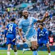 Antoine Semenyo celebrating after scoring the only and decicive goal in the FA Cup final