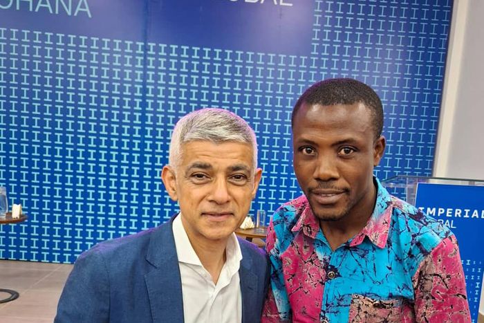 Tema GJA Chairman, Michael Dewornu meets London mayor to explore opportunities for journalists