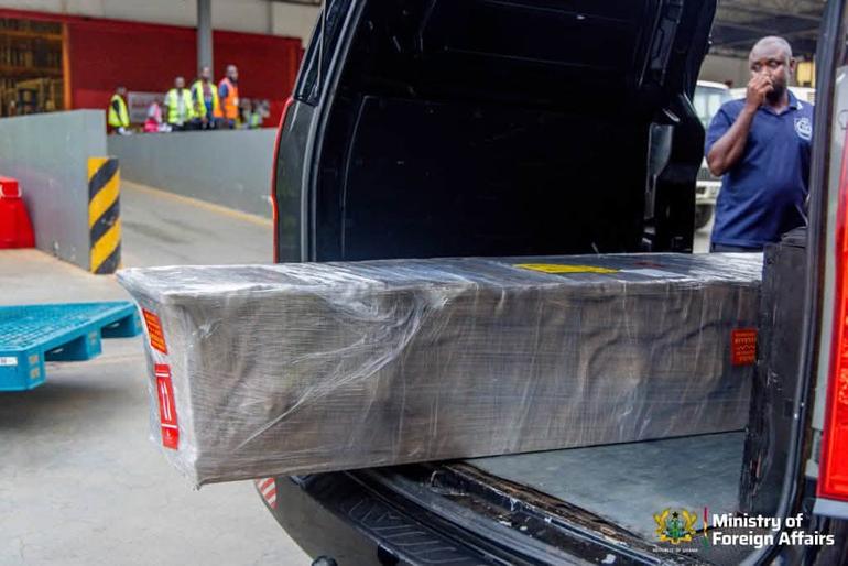 Body of Bashiru Isak, Ghanaian killed in South Africa, returns home as government orders autopsy - See photos