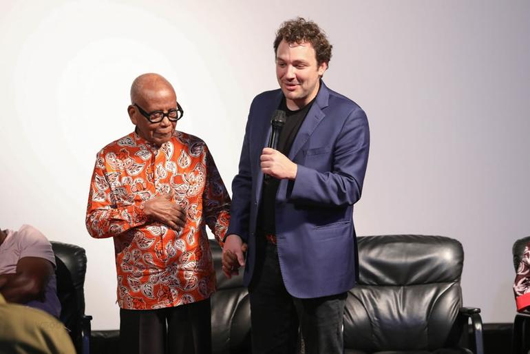 Rev. Dr. Chris Hesse and Ben Proudfoot the nafti.edu.ghDirector of the Movie. Credit: