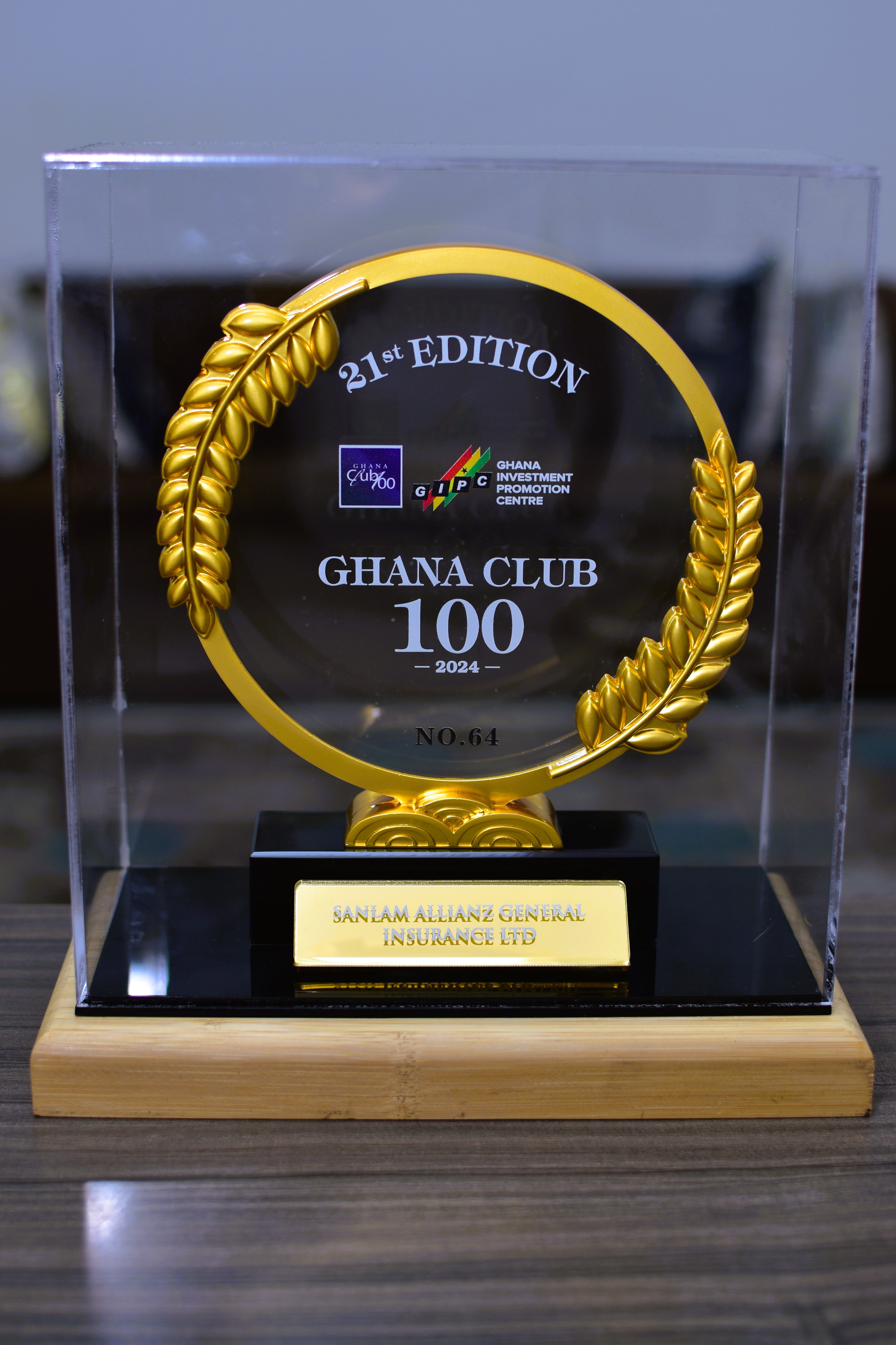 SanlamAllianz General Insurance honoured at Ghana Club 100 Awards