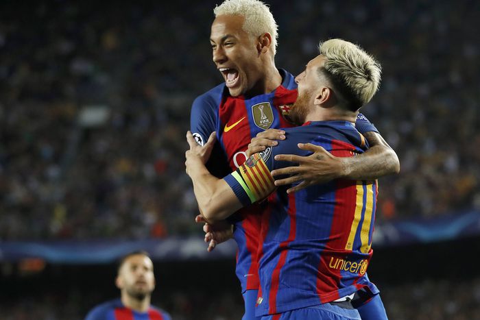 Neymar is a happy sportsman