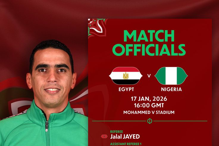 CAF appoints Moroccan referee for Nigeria–Egypt AFCON 2025 playoff clash