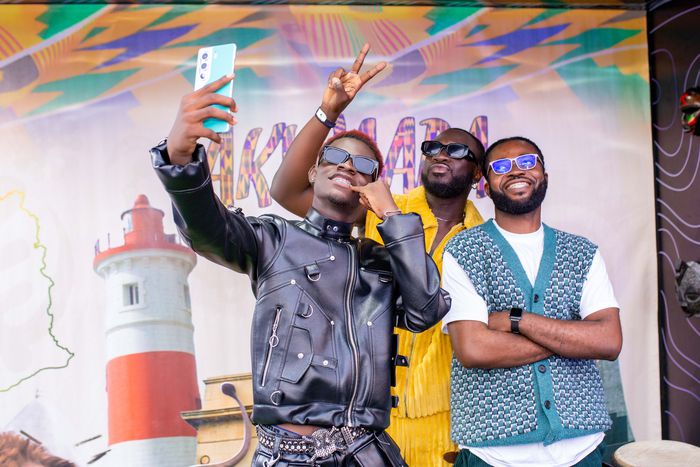 Allo Danny, Wesley Kesse and Kojo Junior at the launch