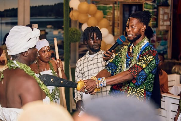 You must blow and make us profit – Mzbel signs new artiste with schnapps, eggs